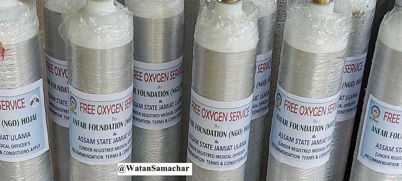 جمعیۃ علماء نے آکسیجن کا مفت انتظام کیا
